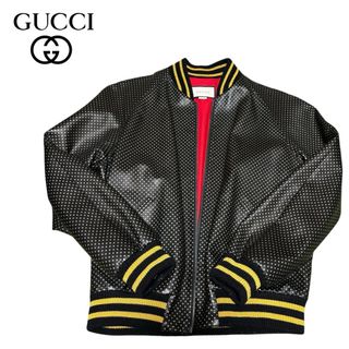 GUCCI - グッチ ボンバー ジャケット オールレザー スタジャン