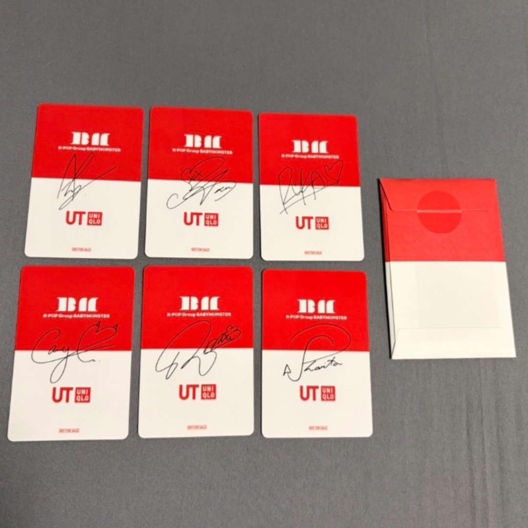 Babymonster x ユニクロ 購入特典カード 全6点セット ベビモンの通販