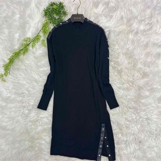 DIESEL - 極美品 ディーゼル 異素材ドッキングニットワンピース ミディ