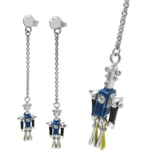 PRADA - PRADA ピアス クリスタルロゴ ジルコニア ジュエルピアスの