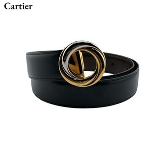 Cartier - 正規レア カルティエ パンサーバックル レザーベルト黒