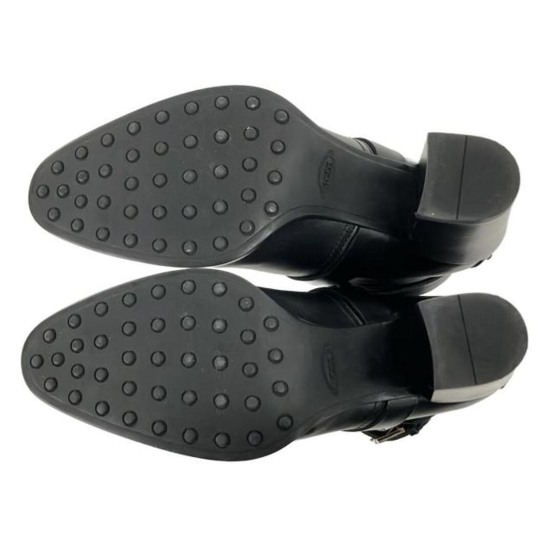TOD'S - TOD'S(トッズ) ショートブーツ 37 1/2 レディース - 黒 レザー