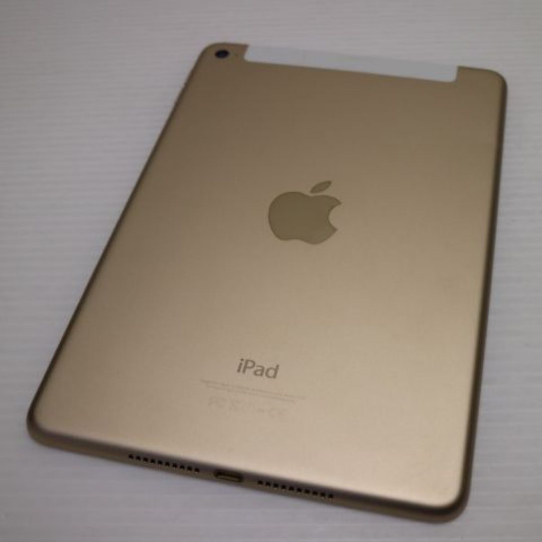 Apple - 超美品 SIMフリー iPad mini 4 128GB ゴールド M111の通販 by