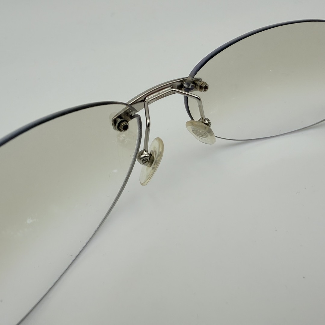 CHANEL - CHANEL（シャネル）ココマーク リムレスサングラス シルバー