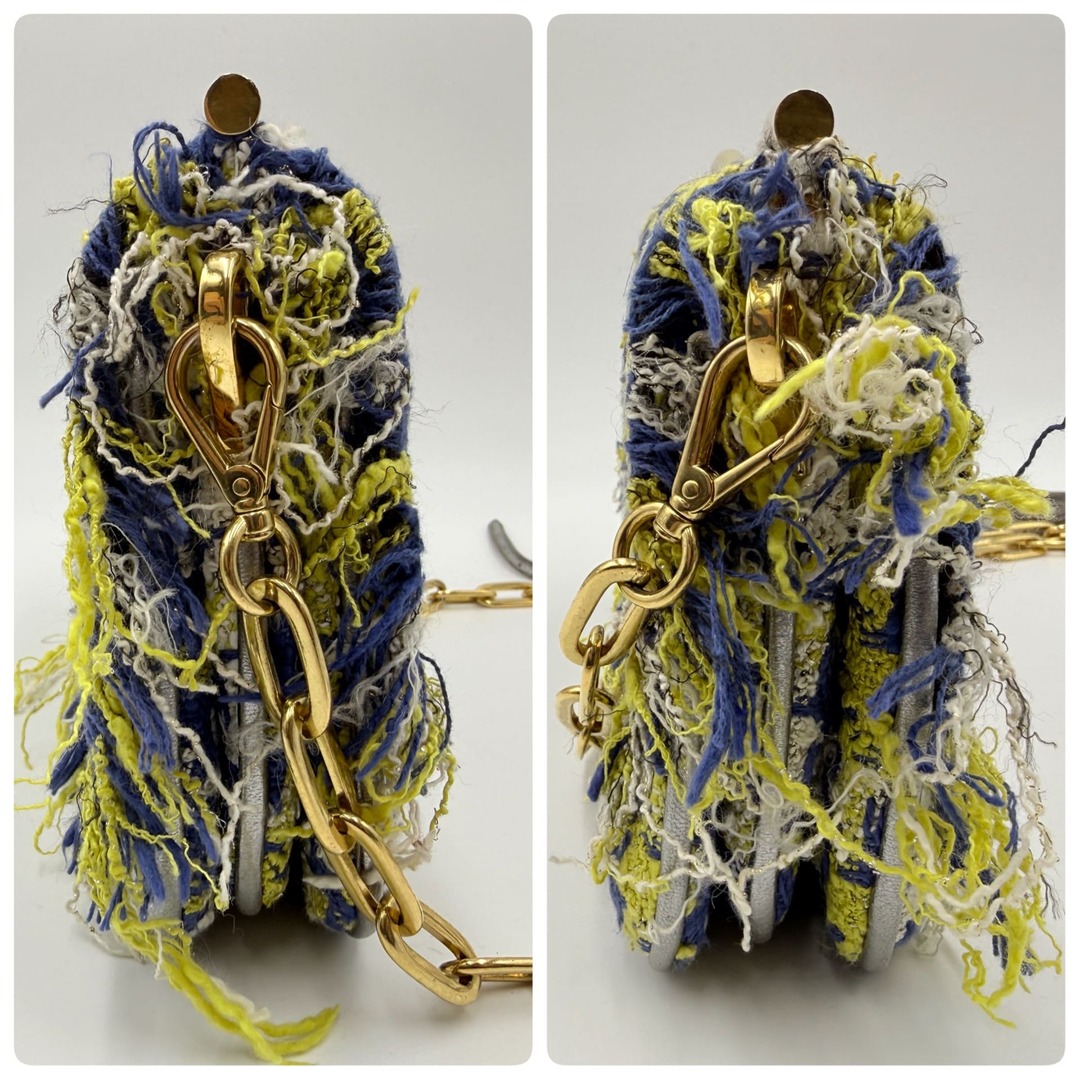 MIU MIU - MIU MIU（ミュウミュウ） ツイード チェーンショルダー