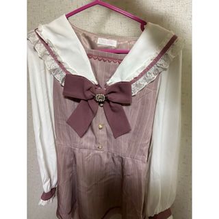 LIZ LISA - リボン通しオフショルニットワンピース リズリサ の通販 by