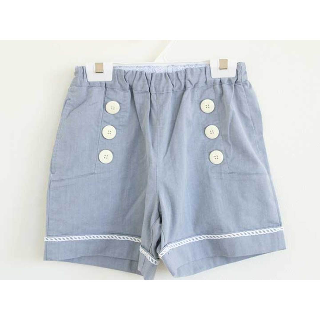 familiar - ファミリア ショートパンツ 140cm キッズ 女児 青【中古