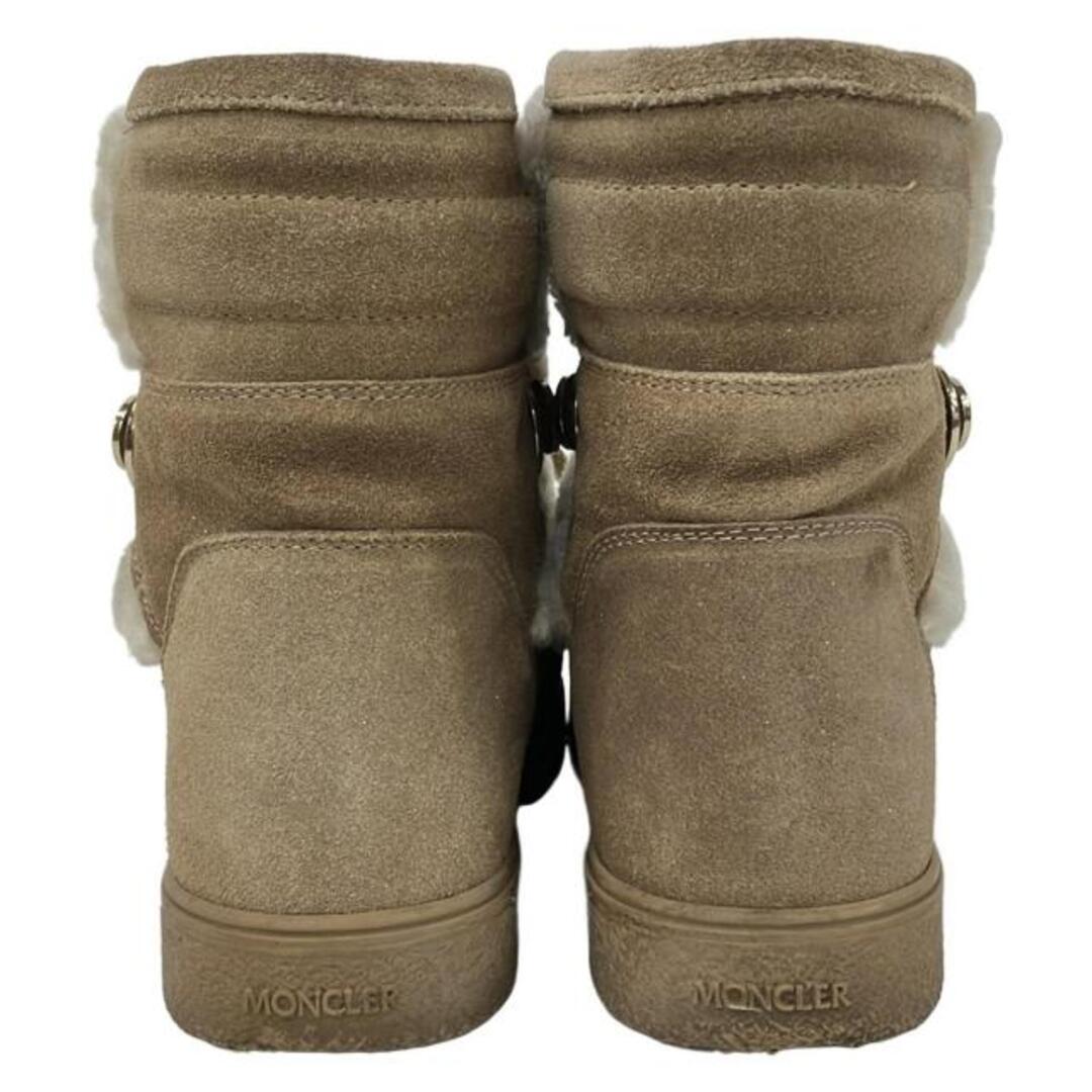 MONCLER - MONCLER(モンクレール) ショートブーツ 37 レディース - 白