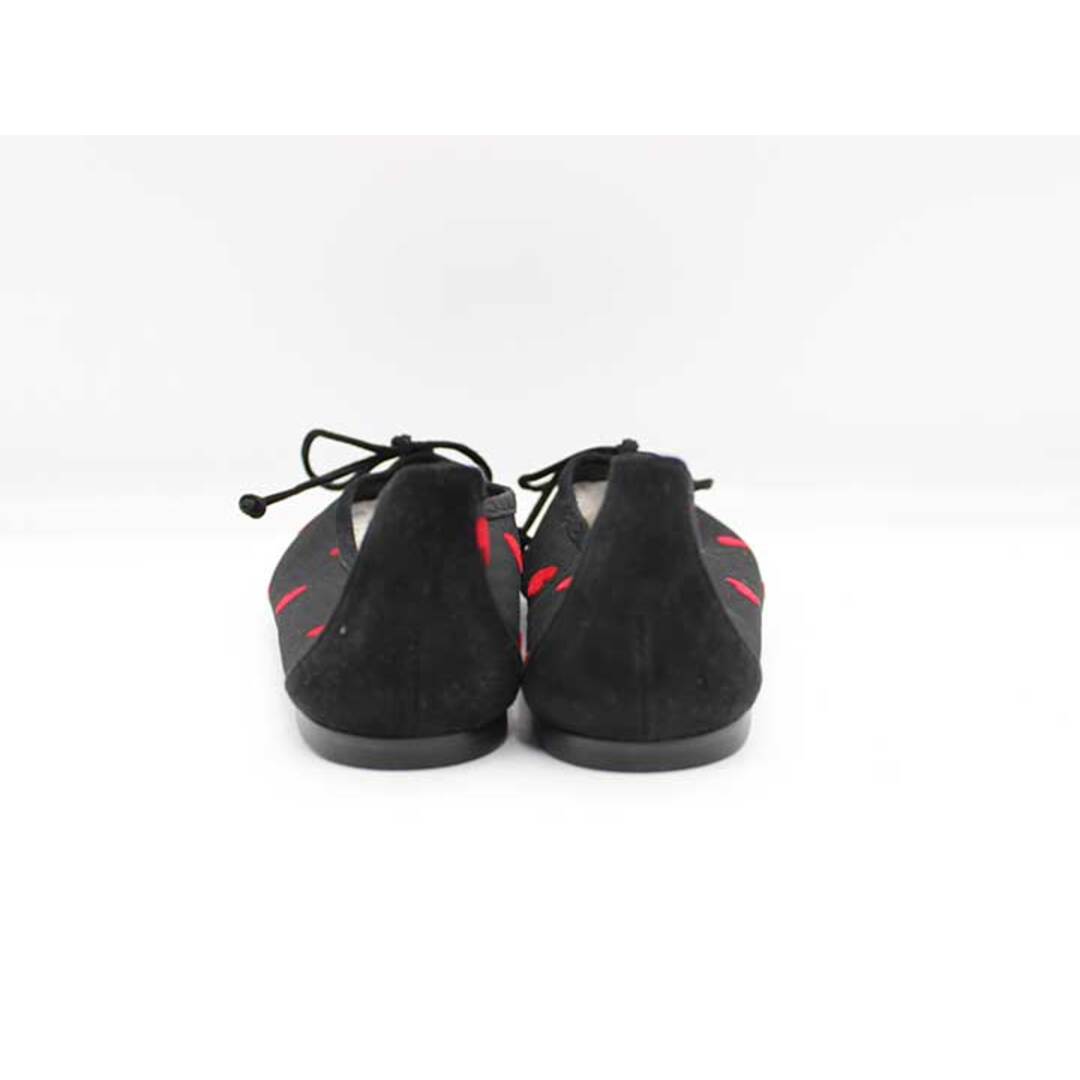 PIPPICHIC - ピッピシック AMBER ハート柄フラットシューズ ブラック