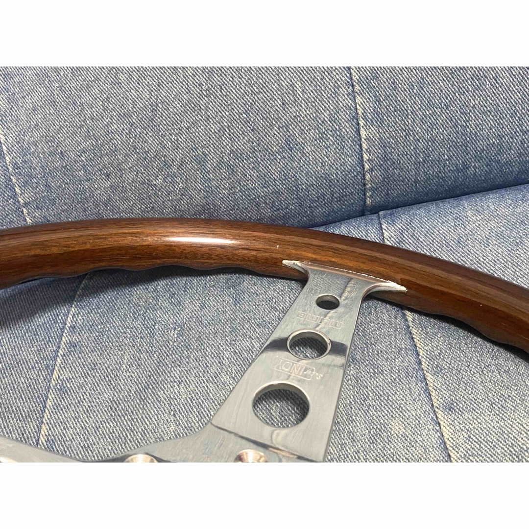 MOMO - MOMO Super INDY ウッドステアリング モモステ 350mm 良好◎の