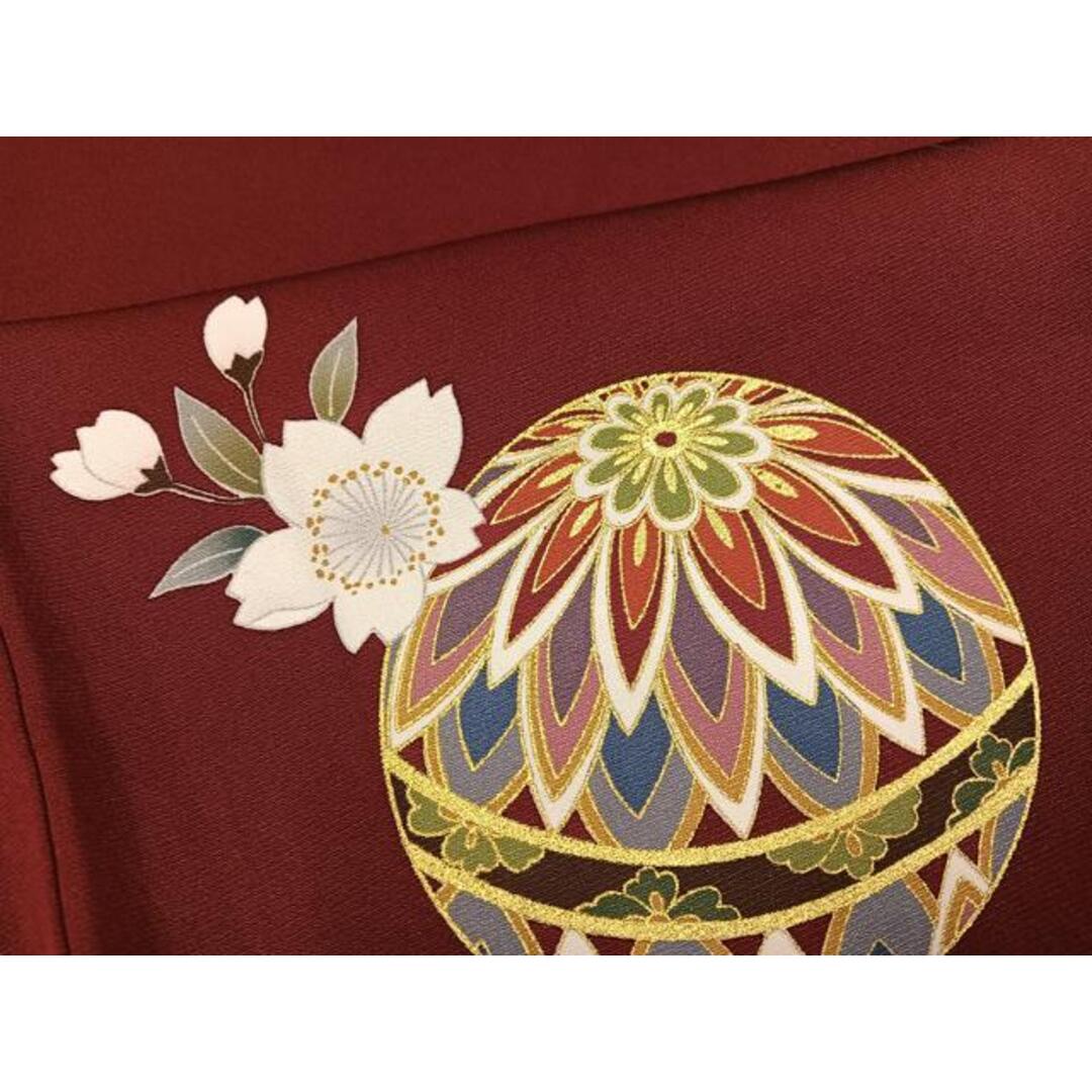 平和屋着物○豪華振袖 駒刺繍 桜毬文 金彩 正絹 逸品 AABG8528phの通販
