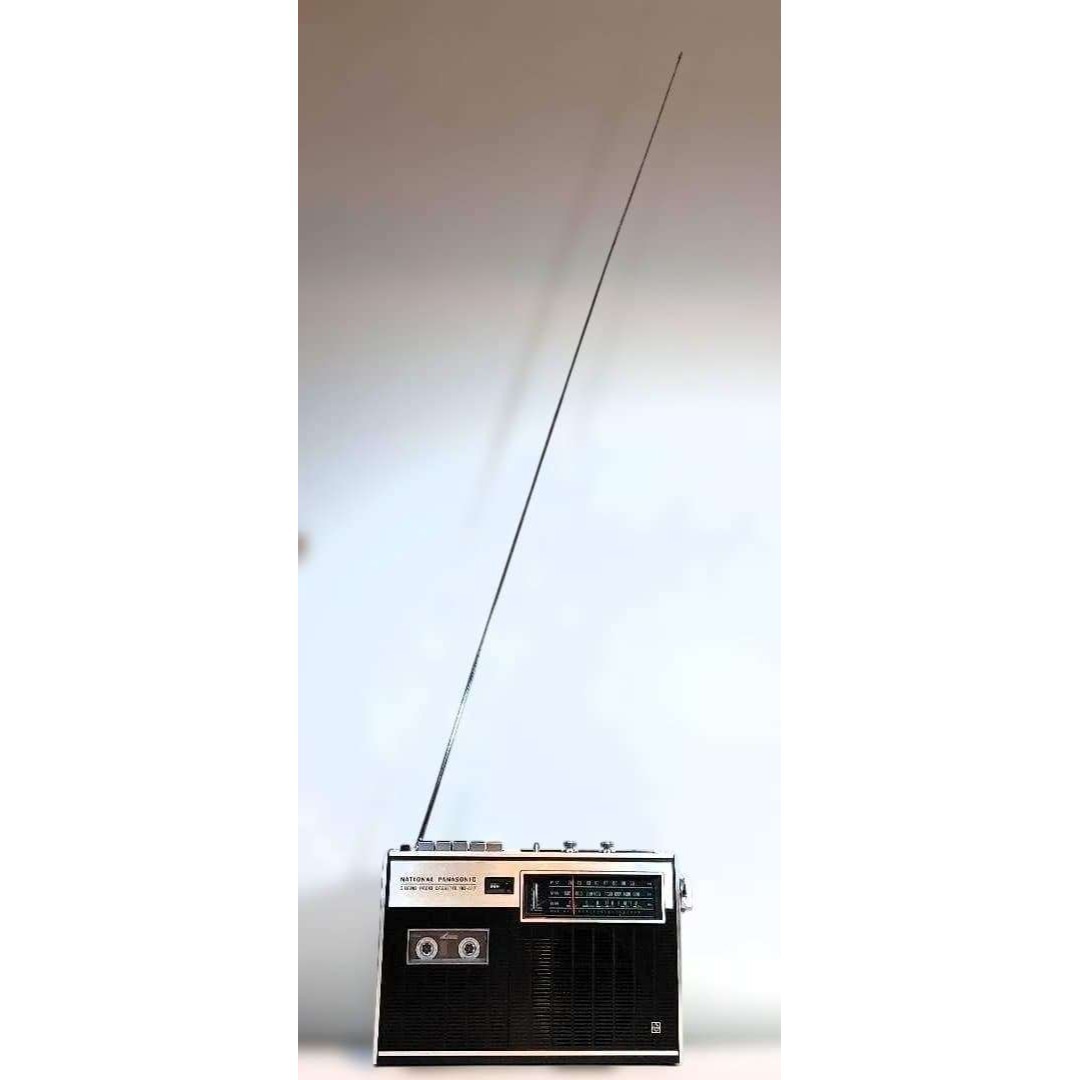 新品カセットテープ 電源コード付 NationalナショナルラジカセRQ-447の