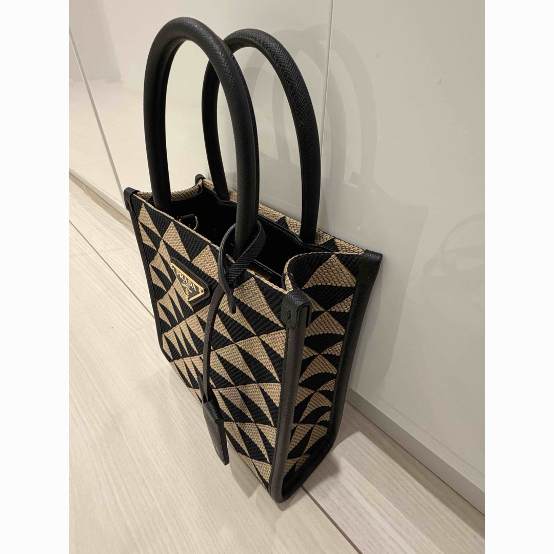 PRADA - PRADA プラダ シンボル エンブロイダリーファブリック ミニ