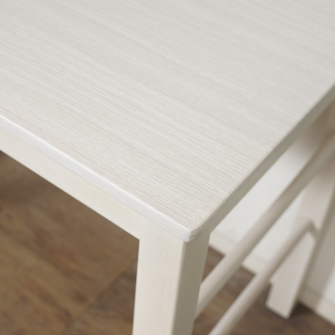 新品】ラック付きデスク 可動式棚 幅105cm 収納 多用途 ホワイト