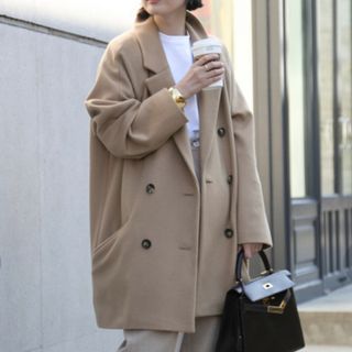 DEUXIEME CLASSE - 20 ドゥーズィエムクラス ウール メルトンPコート