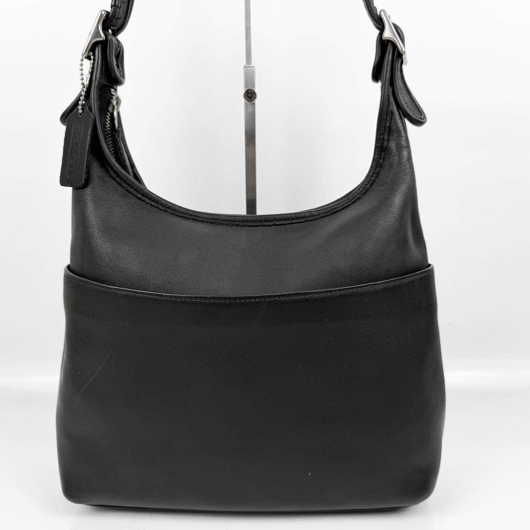 COACH - オールドコーチ エルゴ ワンショルダーバッグ レザー 黒 9058