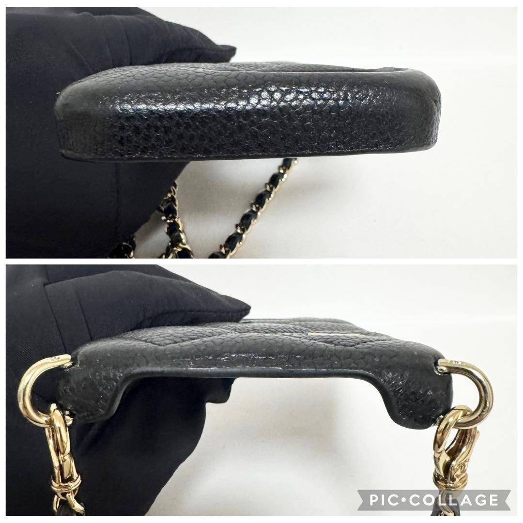 CHANEL - 【美品】シャネル iPhone15pro ケース チェーンショルダー