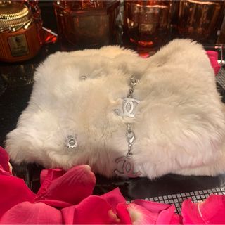 CHANEL - シャネル カメリアリボンネックウォーマー&リストバンド3点