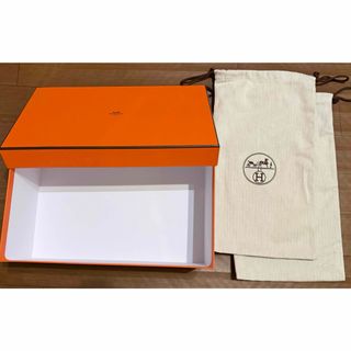 HERMES - エルメス 箱 大中小8個➕リボン➕冊子➕タグ HERMES オレンジ