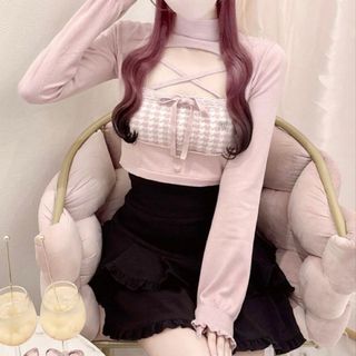 michellMacaron - MichellMacaron ソックスライク厚底ブーツ【XS