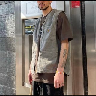 carhartt - [一点物][carhartt]90'sダックベスト グリーンの通販 by