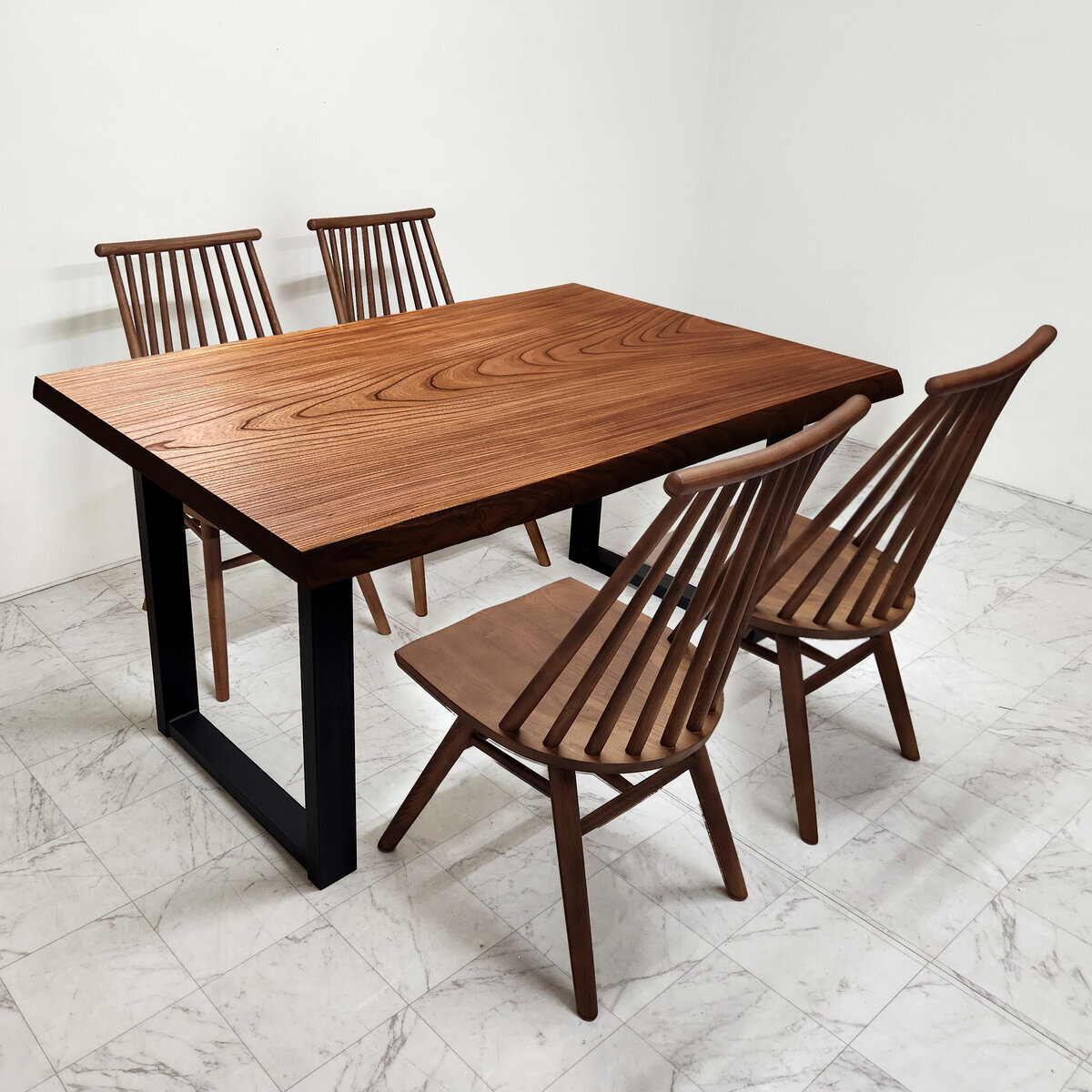 SPECIAL一枚板テーブル＆チェアセットvol.1欅（ケヤキ））／1540mm