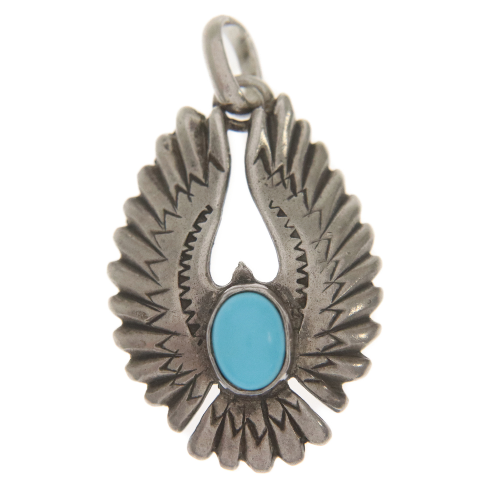 ザ ビンゴブラザーズ ターコイズ付き イーグルネックレストップ