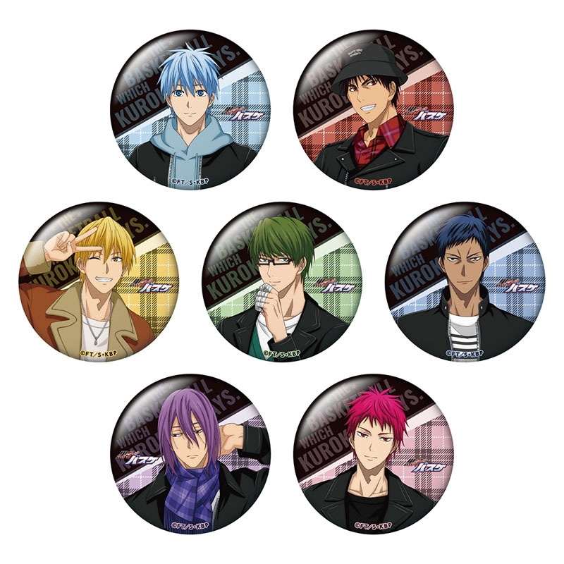 黒子のバスケ』トレーディング缶バッジ（全7種のうちランダム1個