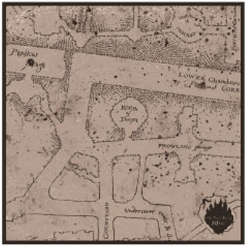 ハンドタオル ハリー・ポッター 忍びの地図 : ハリー・ポッター