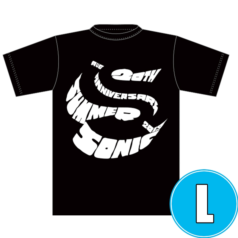 サマソニロゴTシャツ BLACK (L)※事後販売分 : SUMMER SONIC