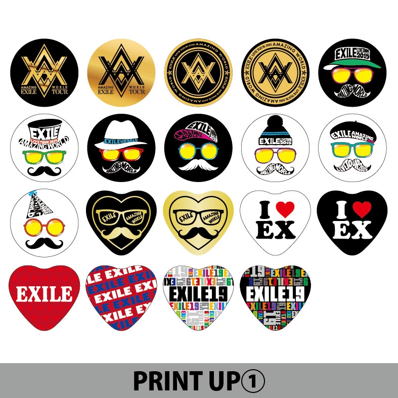 缶バッジ【50種類】/ EXILE LIVE TOUR 2015 “AMAZING WORLD” : EXILE