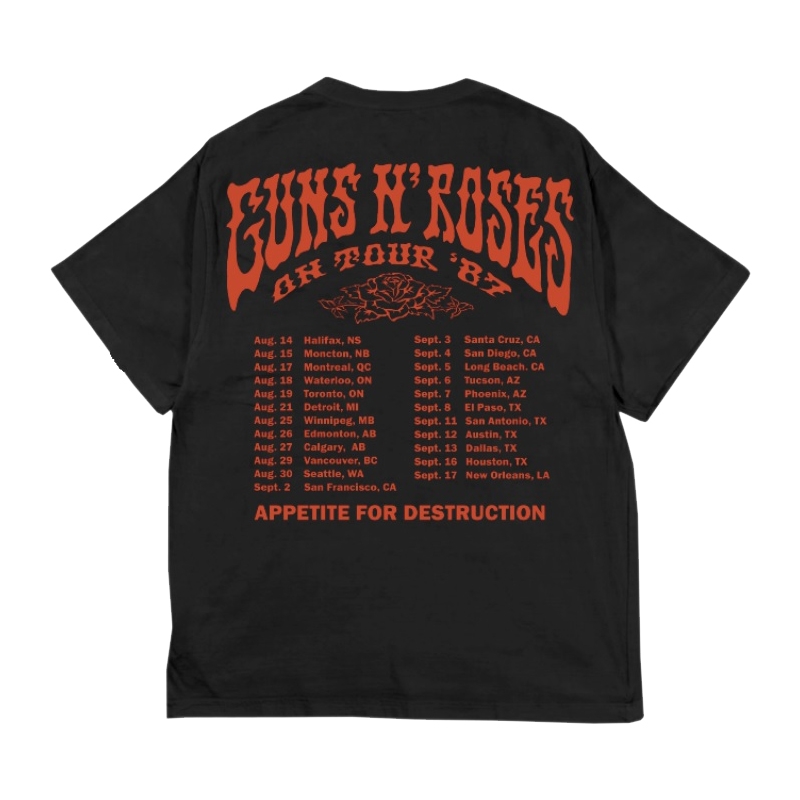 On Tour'87 S/S Tee Black（L） : Guns N' Roses | HMV&BOOKS online