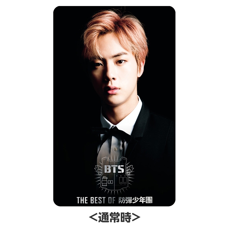THE BEST OF 防弾少年団」光るLED ICカードステッカー（JIN ver