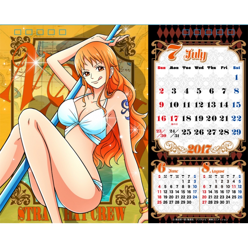 ONE PIECE BODY CALENDAR -Glamour-/ 2017年卓上カレンダー : ONE