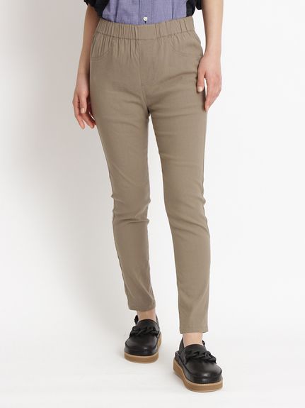 リネンリヨセルストレッチレギンスパンツ（レギパン）｜H.A.K（ハク