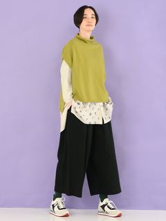 美品】KEI Hayama PLUS ガウチョ ワイドパンツ F ブラック 楽天市場