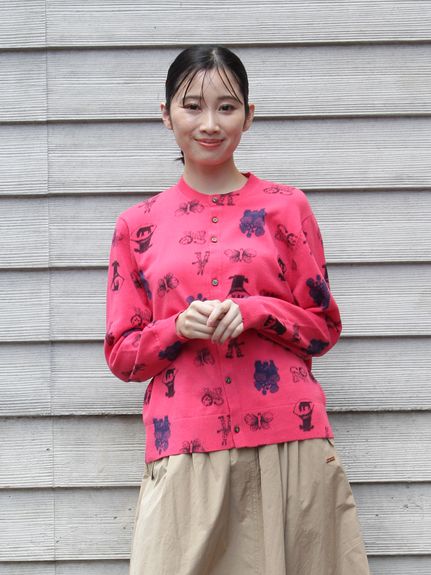 SUPER HAKKA×さかたきよこ 2/20コットン「daydream」プリントニット