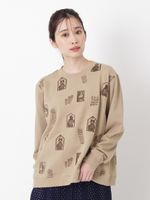 SUPER HAKKA×保坂優子 「窓と庭」刺繍裏毛プルオーバー（スウェット