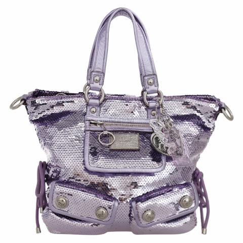 Sell Coach Poppy Sequin Bag - Purple | HuntStreet.com