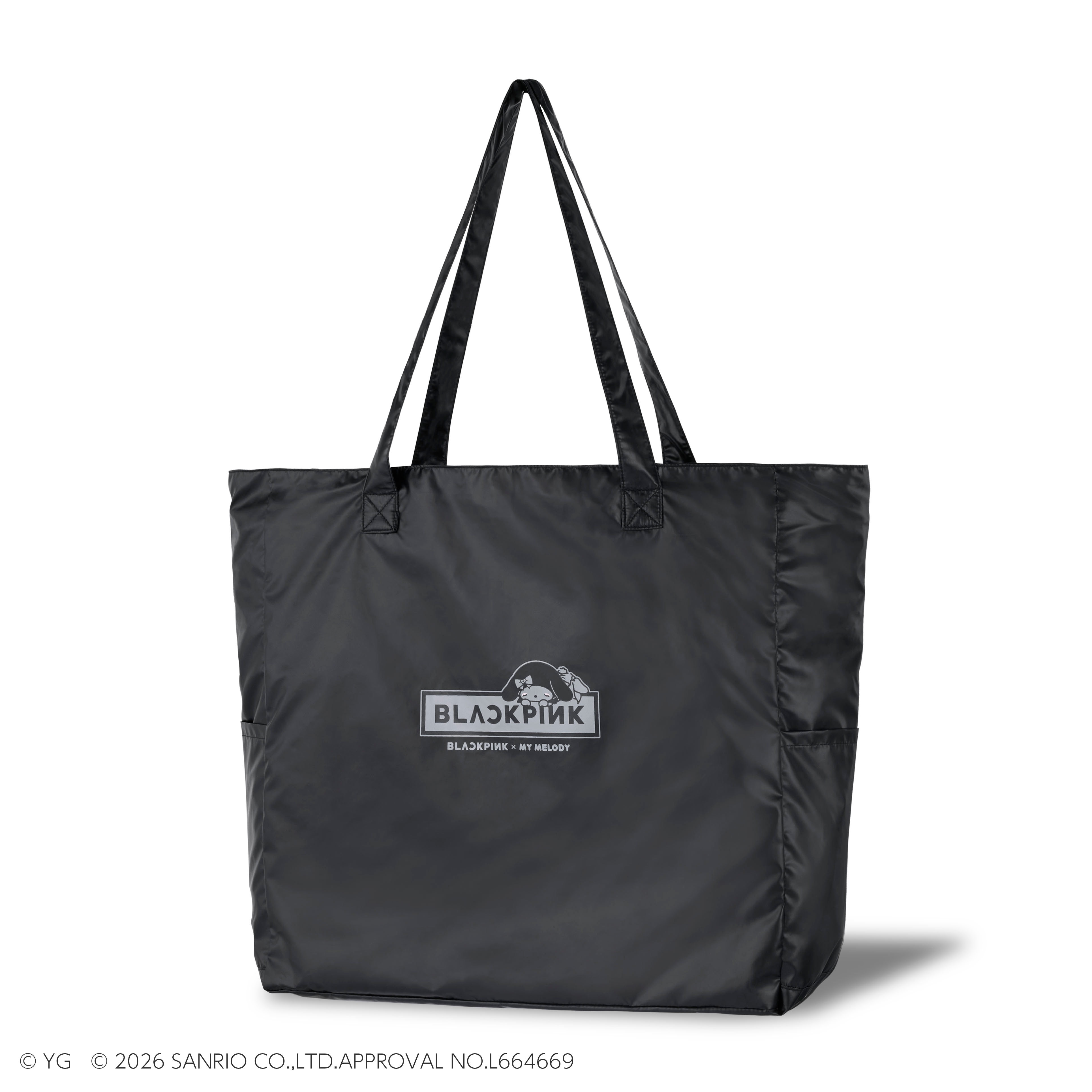 マイメロディ】トートバッグ (SILVER/BLACK)