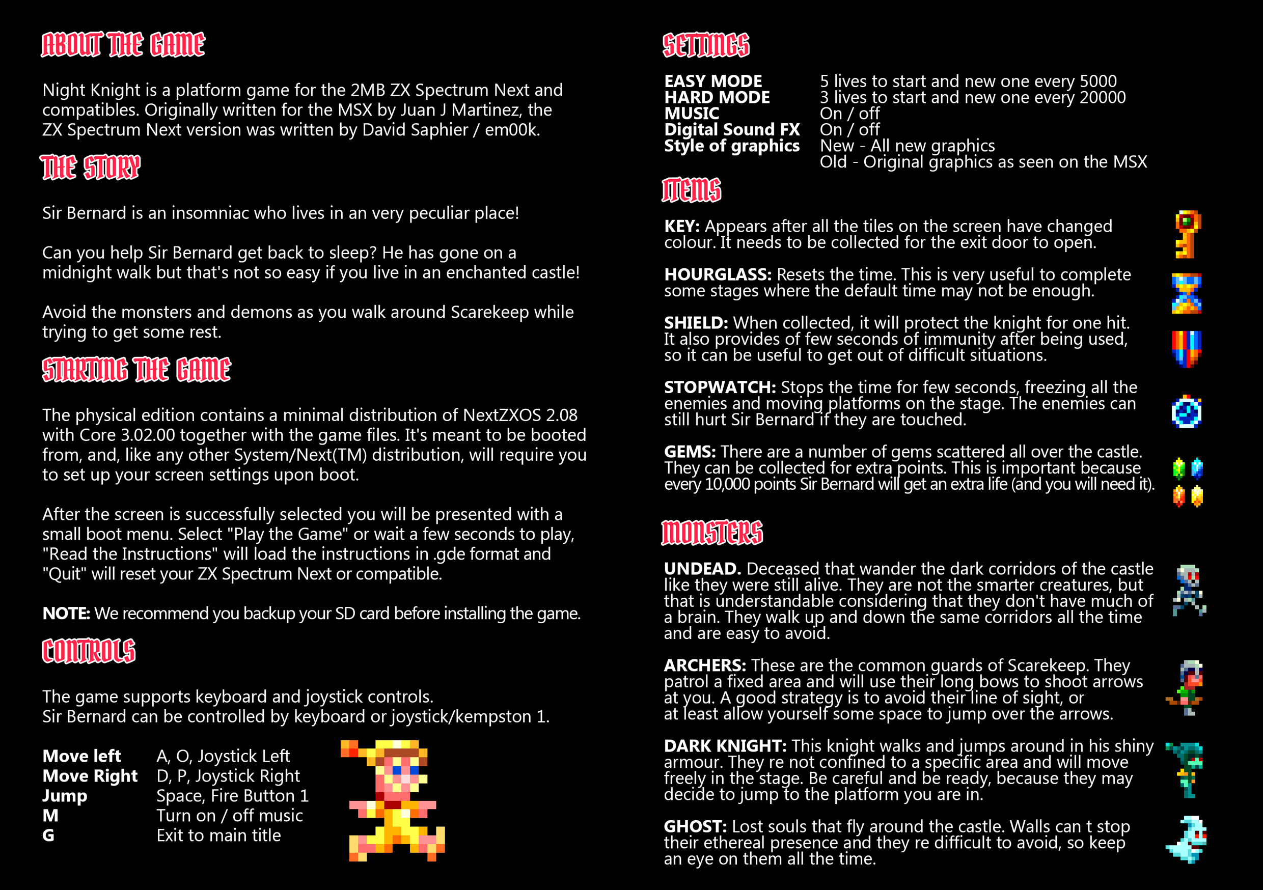 Night Knight - Spectrum Next by Fusion Retro Games