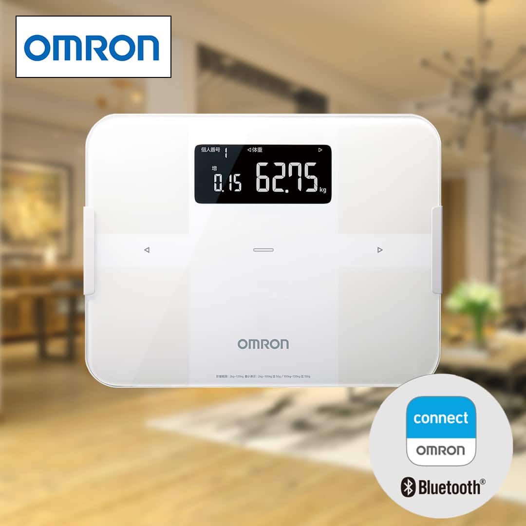 オムロン 計測器 体重体組成計 ホワイト KRD-608T2-W 血圧計セット