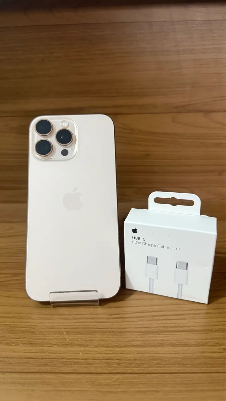 iPhone 16 Pro Max 256GB Desert 97% Garantia - Celulares e