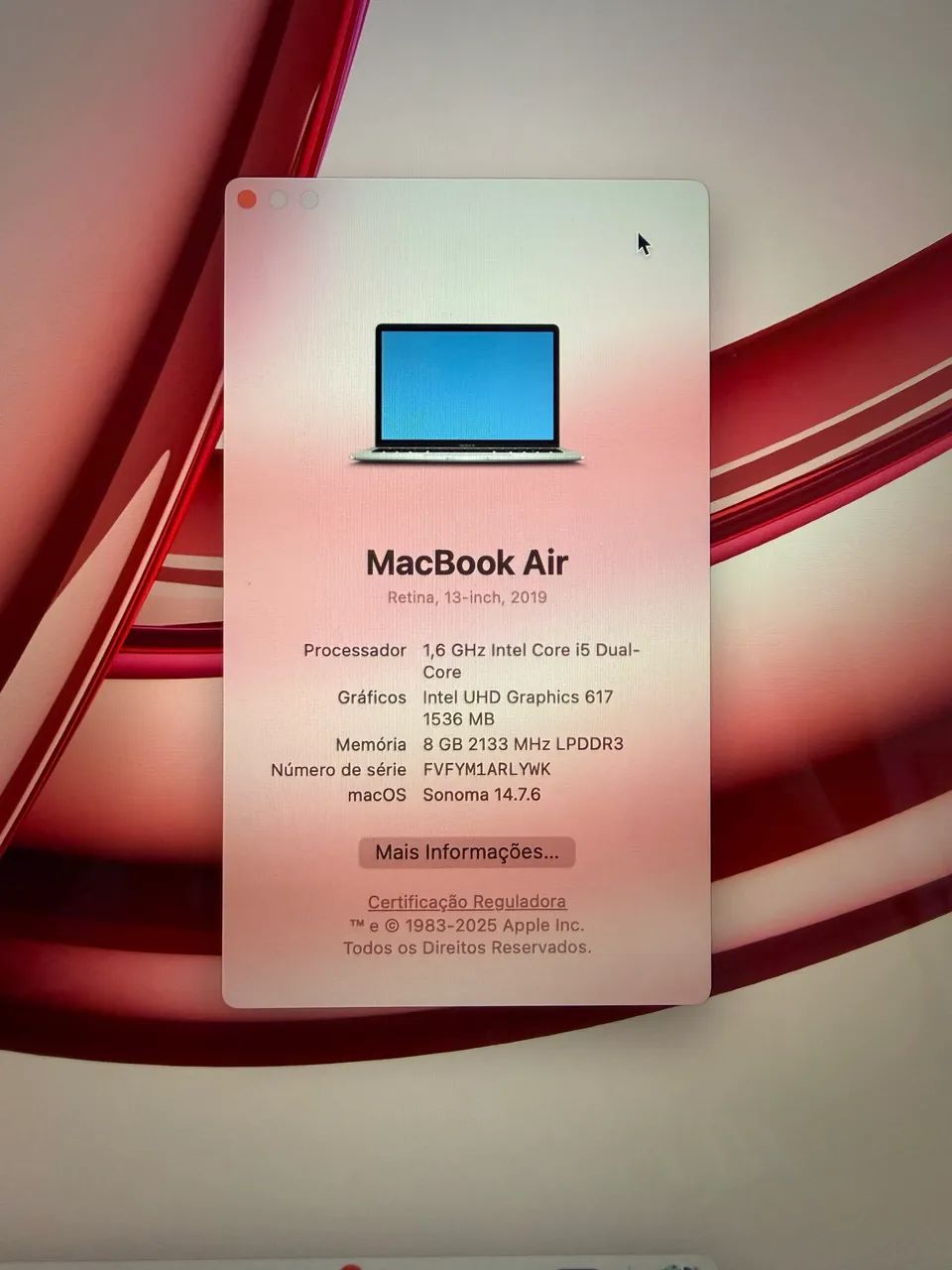 MACBOOK AIR 2019 USADO 13