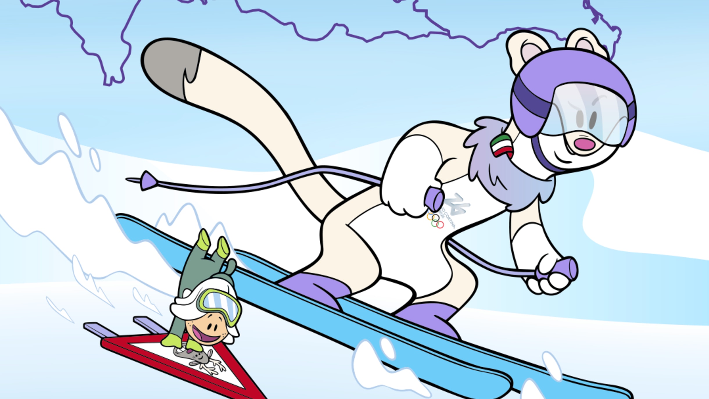 ミラノ・コルティナ2026冬季オリンピックのマスコット、ティナとミロが