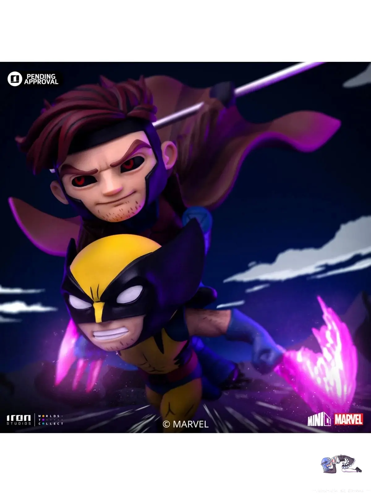 Iron Studio - Marvel MiniCo Series X-Men 97 Gambit and Wolverine