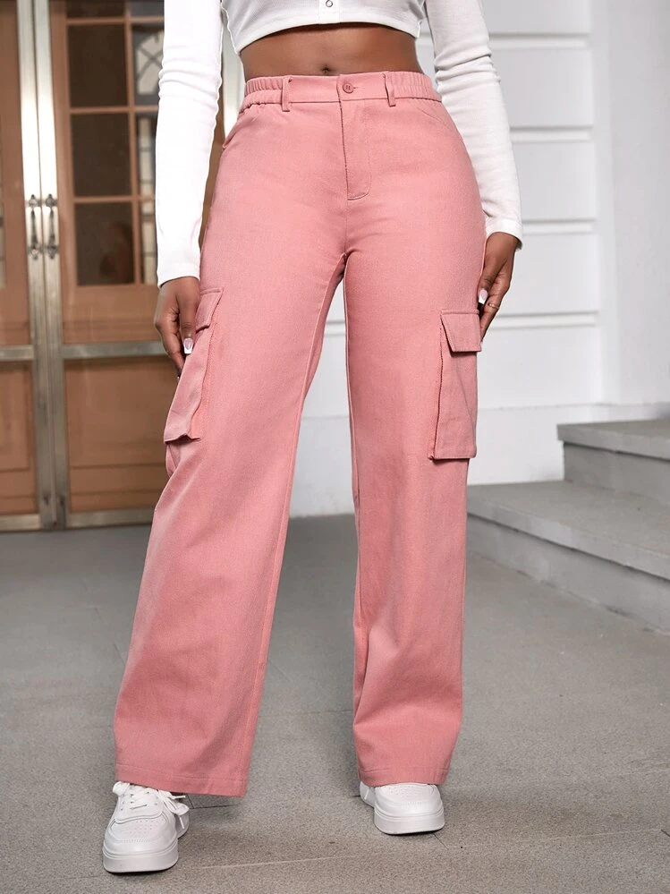 SHEIN ICON プラップポケットサイド カーゴパンツ | SHEIN JAPAN