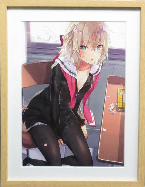 直筆サイン入りカラー複製イラスト 平つくね メモリーズオフ -Innocent