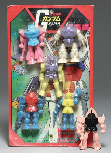 山勝 機動戦士ガンダム 総集編 消しゴム台紙+1体セット