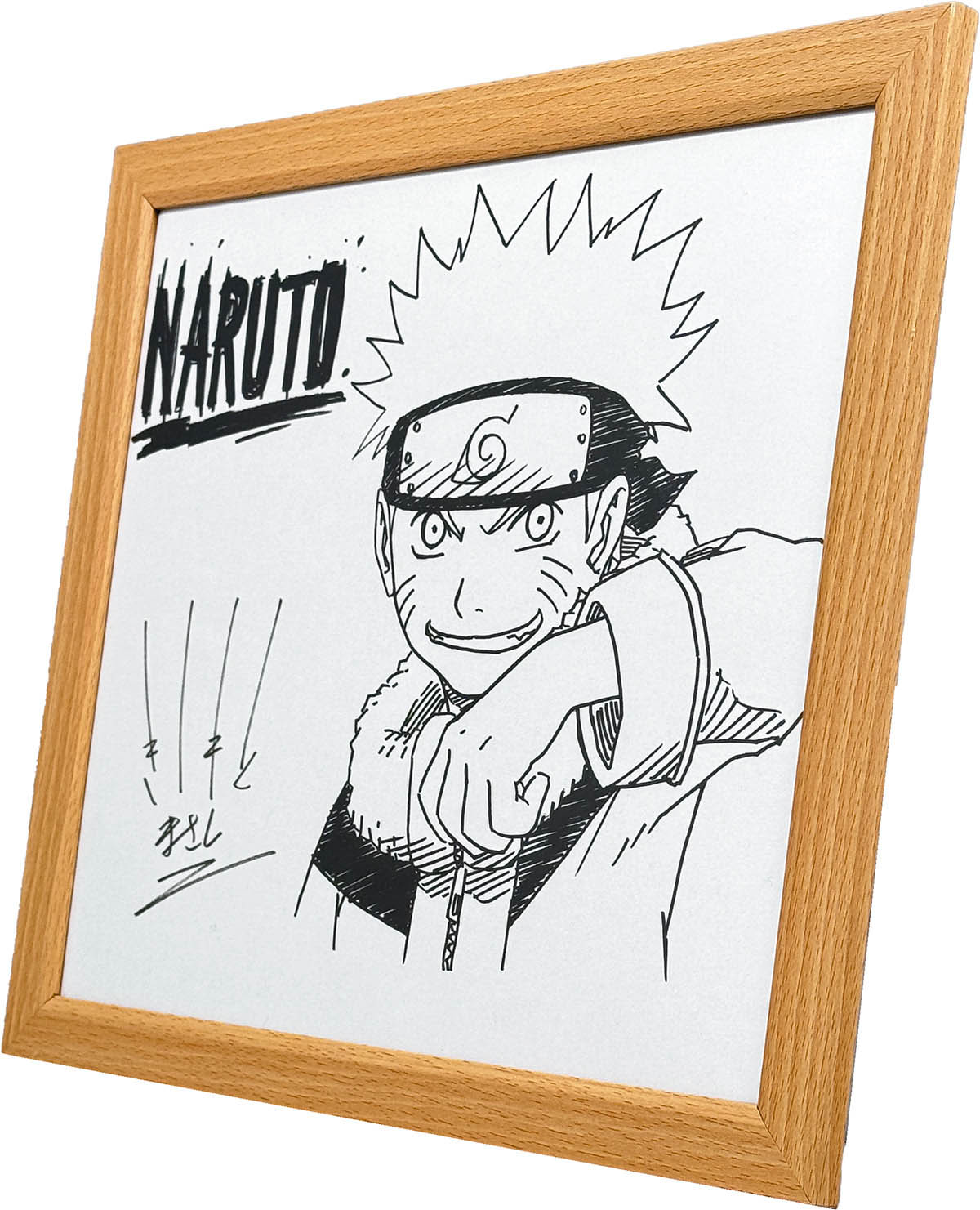 3115] 岸本斉史 直筆サイン入り複製色紙「NARUTO」